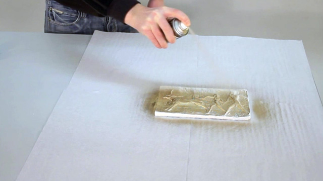 Silikonkautschuk Form herstellen und eine Kopie aus Gips gießen